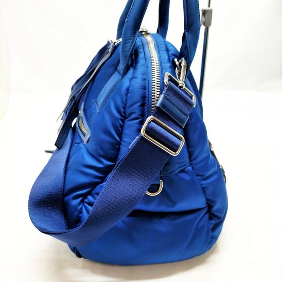 Prada Hand Bag Navy Blue Nylon 643-081325 - Picture 4 of 14